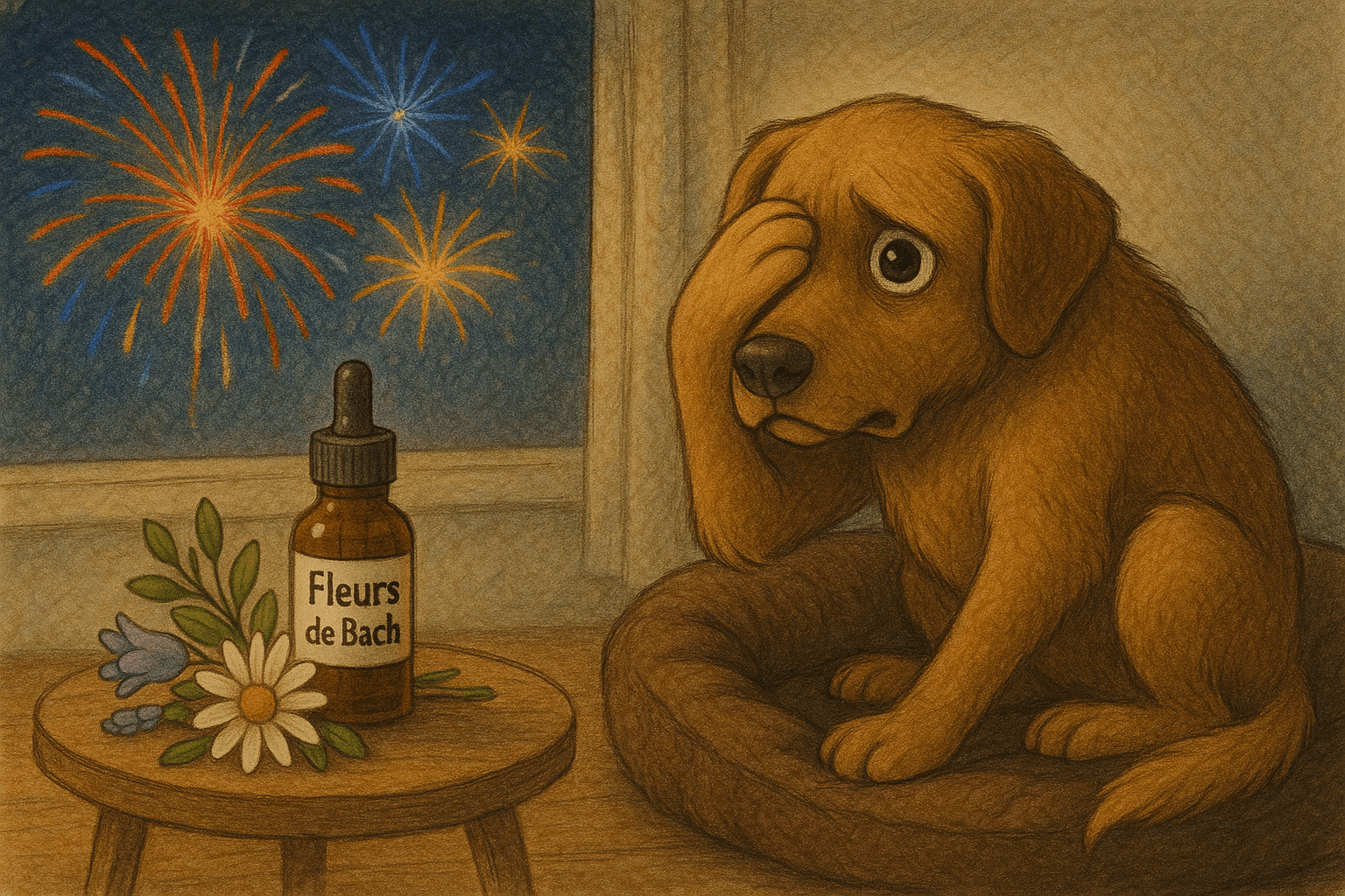 Feux d'artifice : Comprendre et apaiser la peur de votre chien