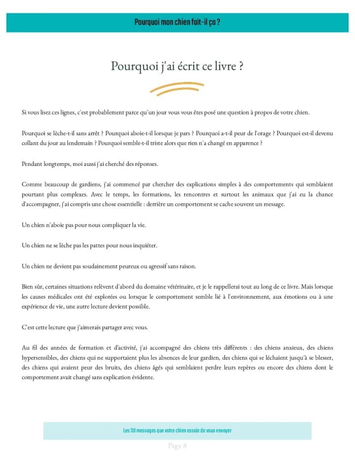 Pourquoi j'ai écrit ce livre
